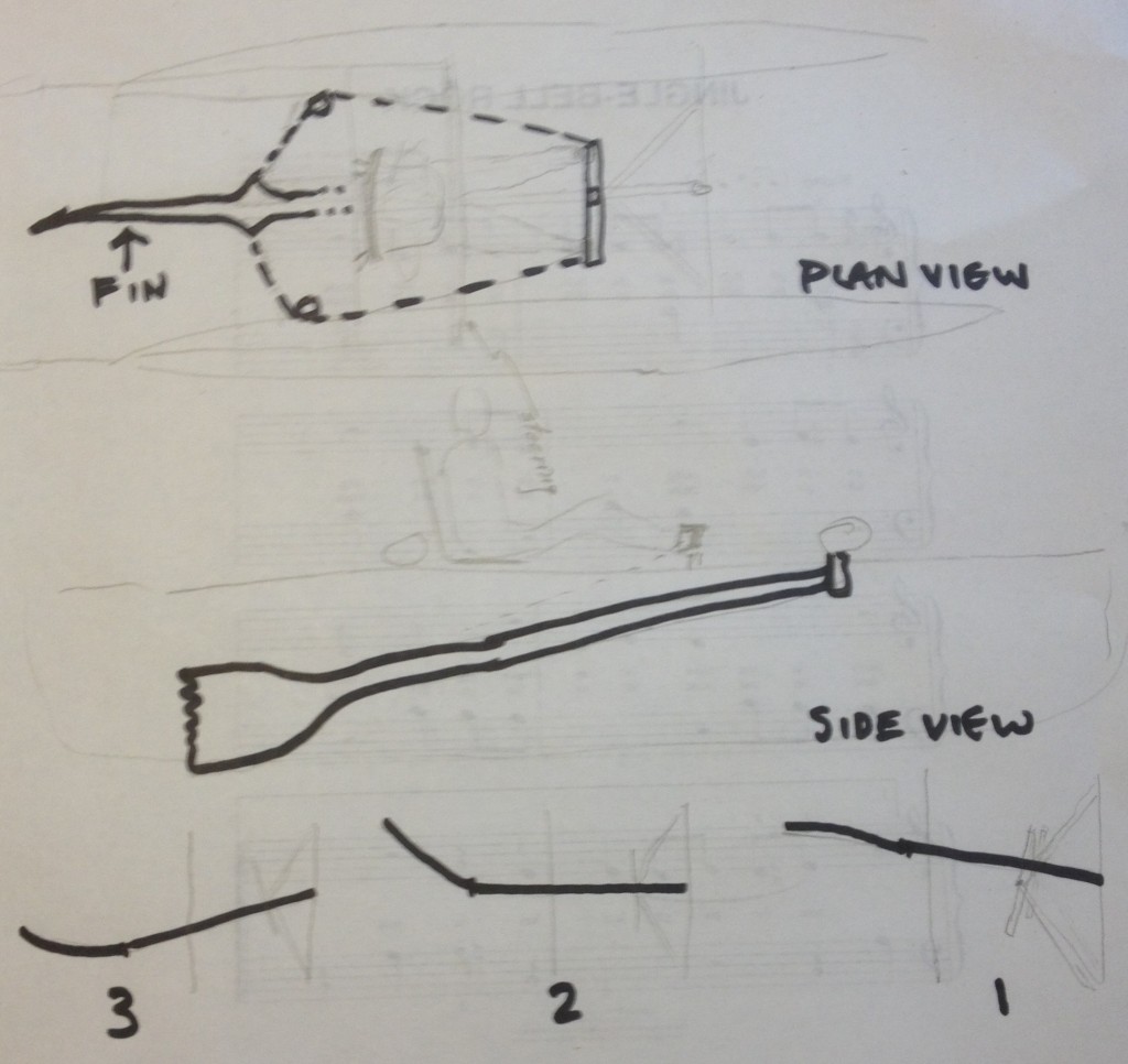 A pencil/pen sketch of a novel way of propelling our catamaran in the R2AK.